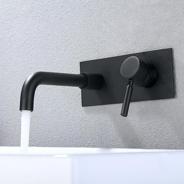 Black Gooseneck Wall Basin Mixer suppliers